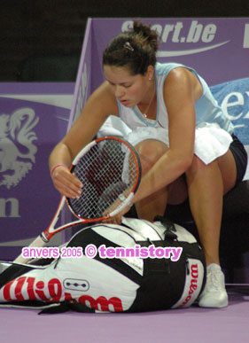 Ana Ivanovic won her second match against Angelika Bachmann 6-1 6-0