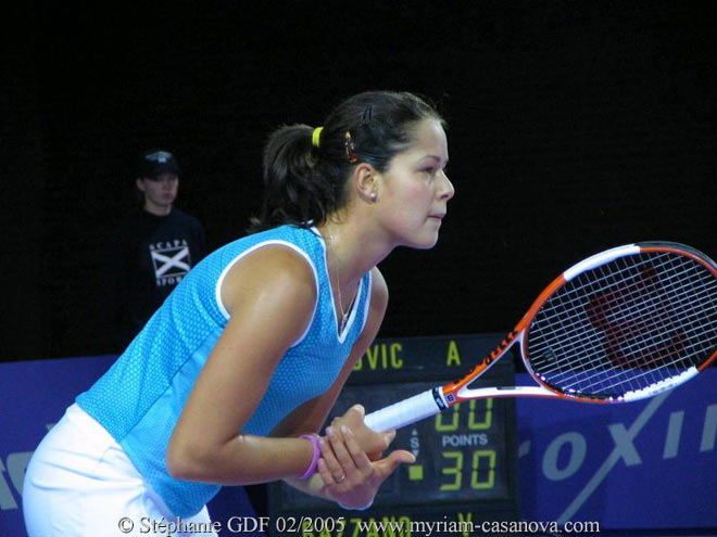 Ana Ivanovic lost the match  against Virginie Razzano with score 3-6 6-2 3-6