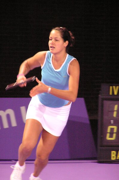 Ana Ivanovic won her second match against Angelika Bachmann 6-1 6-0