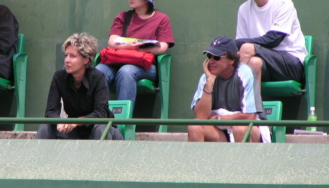 Ana`s mother Dragana and coach Eric van Harpen