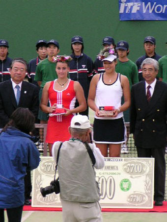 Ana Ivanovic  and Jarmila Gaidosova from Slovakia 