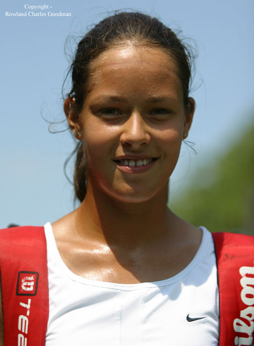 Ana Ivanovic  during the junior's Roehampton 