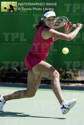 Ana Ivanovic  during the junior's Ausralian Open competition against Andrea Petkovic