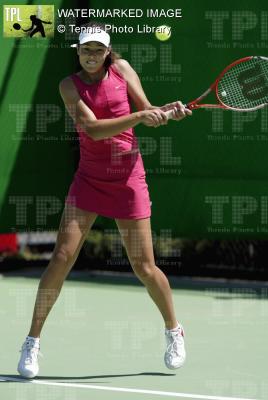 Ana Ivanovic  during the junior's Ausralian Open competition against Andrea Petkovic