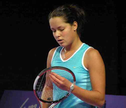 Ana Ivanovic lost the match  against Virginie Razzano with score 3-6 6-2 3-6