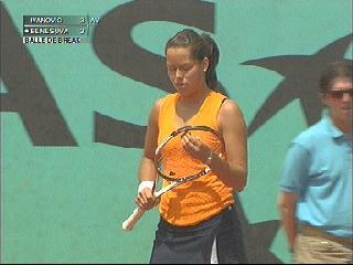 Ana Ivanovic took just 53 minutes to see off Iveta Benesova 6-3, 6-1 in the second round of the Roland Garros.    