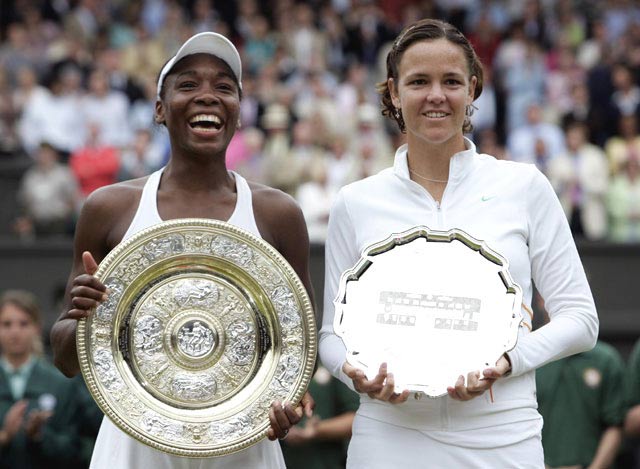 Venus Williams and Lindsey Davenport 