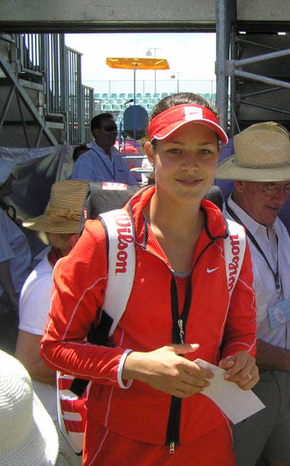 Lucky Ana Ivanovic  after victory on tournament