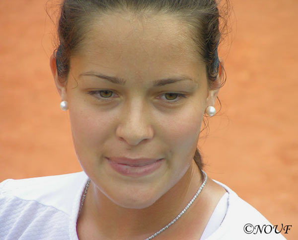 Ana Ivanovic in the practice on Roland Garros, Paris. 22.05.2005.