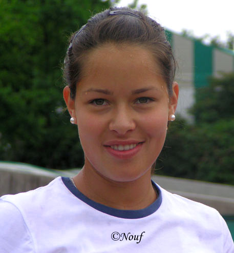 Ana Ivanovic in the practice on Roland Garros, Paris. 22.05.2005.