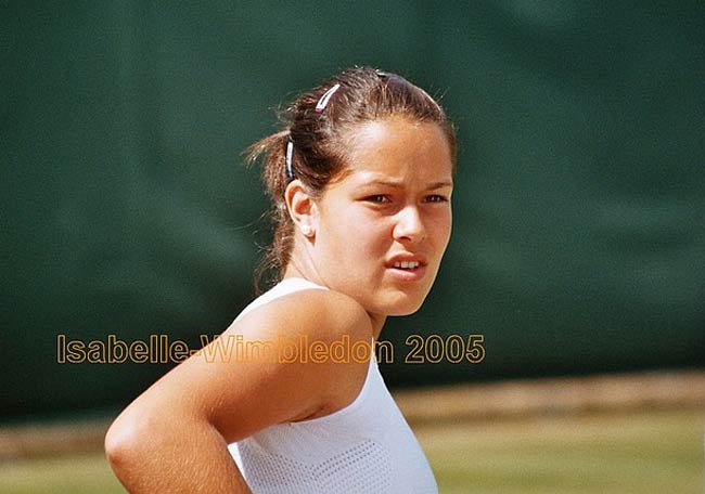 Ana Ivanovic  and  Tina Krizan in the second round match in doubles against Eleni Daniilidou and Nicole Pratt won with score 6:3 6:1   on June 24, 2005 at the All England Lawn Tennis and Croquet Club in London.