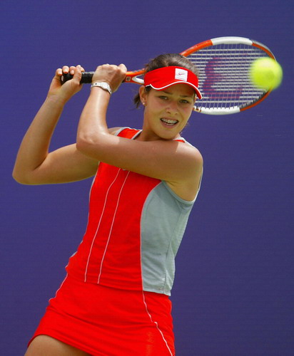 Ana Ivanovic won her first WTA Tour title Saturday with a 7-5, 6-1 win over Melinda Czink at the Canberra Classic.