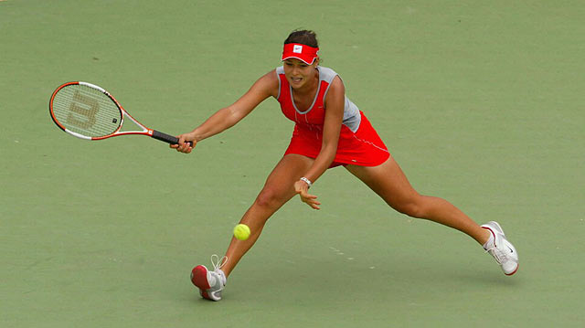 Ana Ivanovic won her first WTA Tour title Saturday with a 7-5, 6-1 win over Melinda Czink at the Canberra Classic.