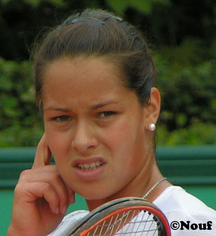 Ana Ivanovic in the practice on Roland Garros, Paris. 22.05.2005.