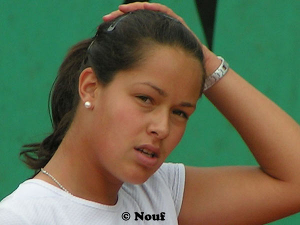 Ana Ivanovic in the practice on Roland Garros, Paris. 22.05.2005.