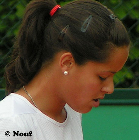 Ana Ivanovic in the practice on Roland Garros, Paris. 22.05.2005.