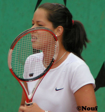 Ana Ivanovic in the practice on Roland Garros, Paris. 22.05.2005.