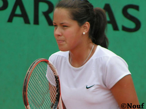 Ana Ivanovic in the practice on Roland Garros, Paris. 22.05.2005.