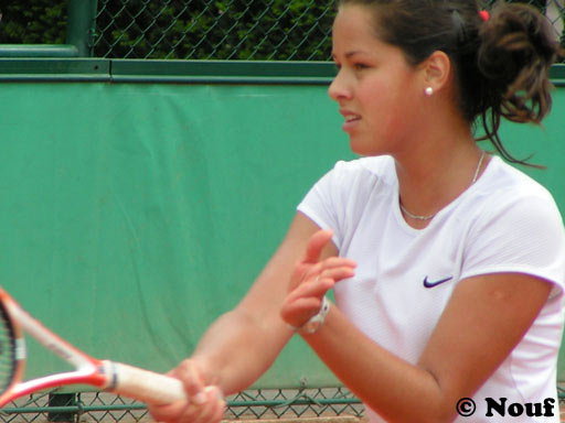 Ana Ivanovic in the practice on Roland Garros, Paris. 22.05.2005.