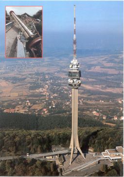 Avala TV tower near Belgrade