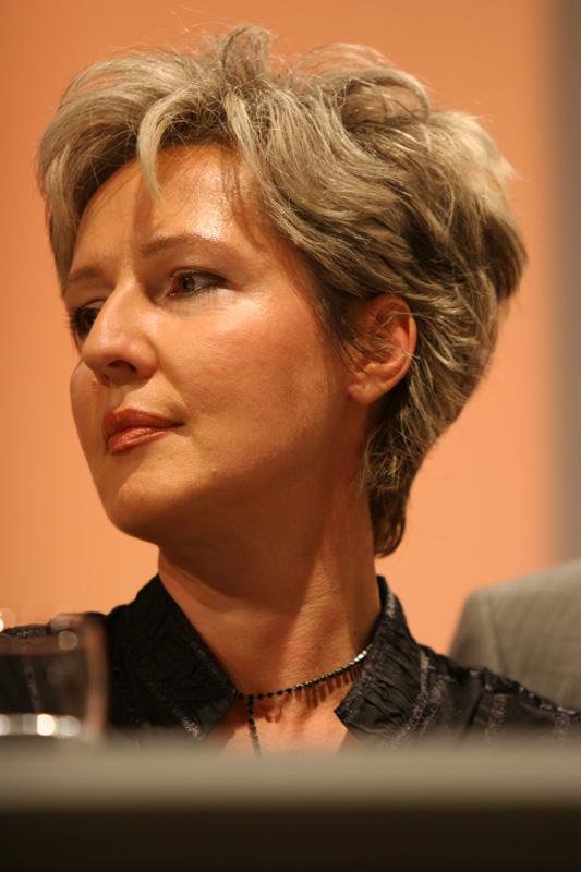 Ana Ivanovic`s mother Dragana at the exhibition NSA Leadership Convention in Nurnberg, October 2005.