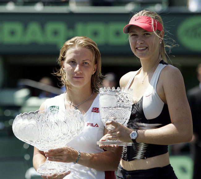 Svetlana Kuznetsova from  Russia, defeated her compatriot, Maria Sharapova at the final of NASDAQ-100 Open on Key Biscayne