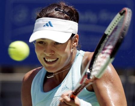 Ana Ivanovic in the first round match against China's Peng Shuai at the ATP/WTA Sydney International in Sydney, 08 January 2006. Ivanovic won 6-2  6-4.