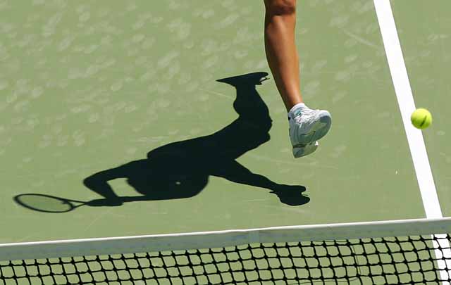 Ana Ivanovic during their quarterfinal match against Svetlana Kuznetsova of Russia at the Sydney International tennis tournament January 11, 2006. Kuznetsova defeated Ivanovic 7-6 6-3. 