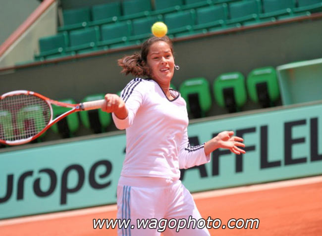 Ana Ivanovic in the practice on Roland Garros, Paris. 23.05.2006.