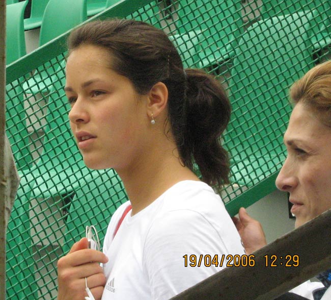 Awesome Ana Ivanovic after her won in 2nd rubber 