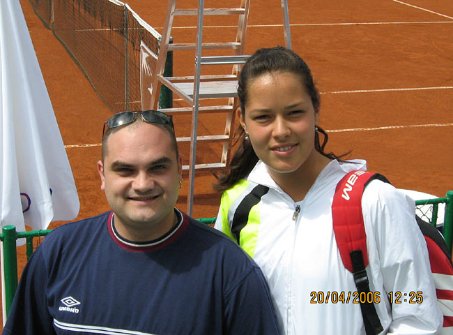 Ana Ivanovic and friend  (liusi) of the author of pics from this tournament (Filipo) .