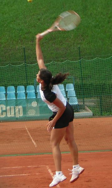 Ana Ivanovic in the practice before the 1st match of tournament