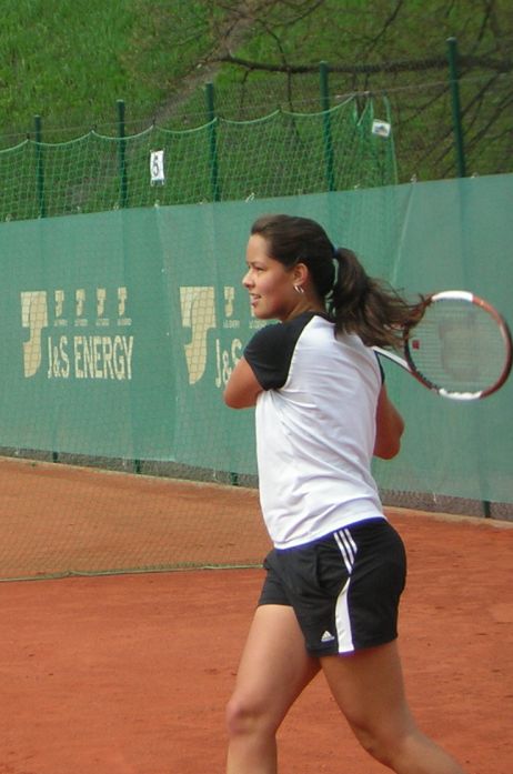 Ana Ivanovic in the practice before the 1st match of tournament