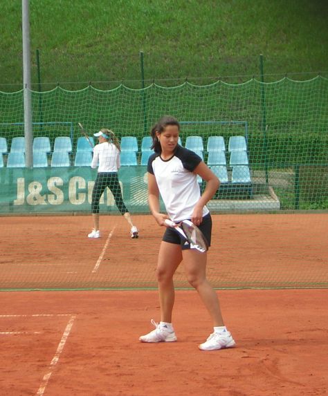 Ana Ivanovic in the practice before the 1st match of tournament