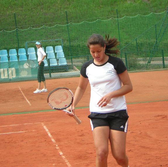 Ana Ivanovic in the practice before the 1st match of tournament