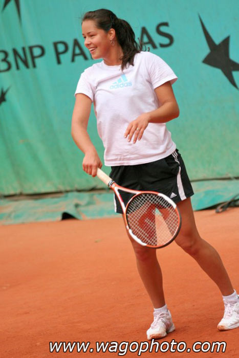 Ana Ivanovic in the practice on Roland Garros, Paris. 27.05.2006.