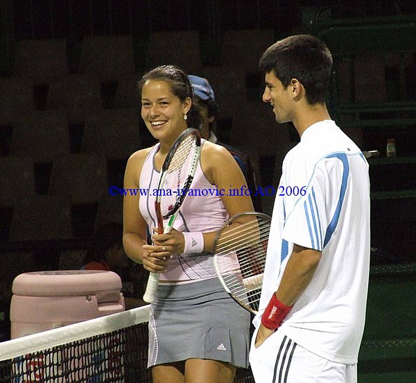 Ana Ivanovic and Novak Djokovic  have won the first mixed doubles match vs the Russian pair Maria Kirilenko - Igor Andreev with the score 6:7 (4) 6:2 7:6 (10-4).