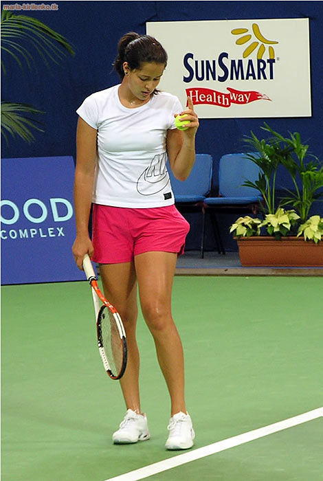 Ana Ivanovic on the practice before the Hopman Cup in Perth, Australia.     