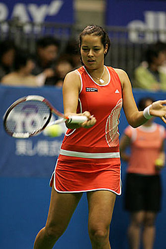 Ana Ivanovic lost the second round match at the Pan Pacific Open tennis tournament in Tokyo to Maria Kirilenko of Russia with score 4-6 4-6, February 02, 2006.