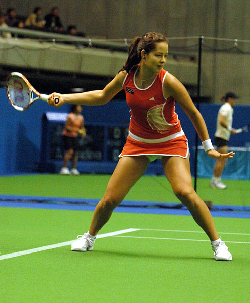 Ana Ivanovic lost the second round match at the Pan Pacific Open tennis tournament in Tokyo to Maria Kirilenko of Russia with score 4-6 4-6, February 02, 2006.